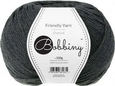 Produktbild von Bobbiny Friendly Yarn Charcoal Strickgarn