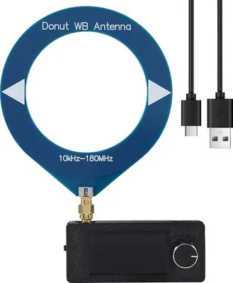 Produktbild von Taschenradio 0,5–108 MHz, tragbares Radio mit 1,9"-IPS-Farbdisplay, Vollbandempfang AM/FM/LSB, USB-Übertragung, 800 mAh Akku