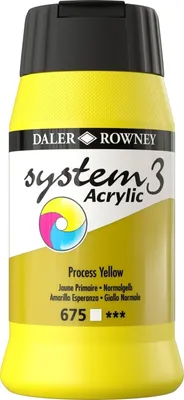 Produktbild von Daler Rowney System3 Acrylfarbe Process Yellow 500 ml 1 Stck