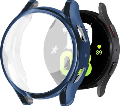 Produktbild von Strap-it TPU Hülle - blaue Schutzhülle passend für Samsung Galaxy Watch 5 44mm - blaue Schutzhülle für Galaxy Watch 5 44mm
