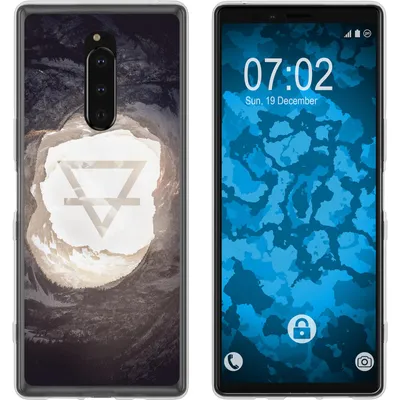 Produktbild von PhoneNatic Case kompatibel mit Sony Xperia 1 Silikon-Hülle Element Erde M2