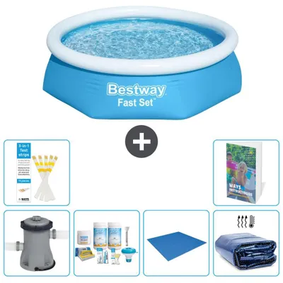 Obrázok produktu pre Bestway Fast Set, kruhový bazén - 244x61 cm - 5-dielna sada, model S289