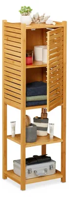 Image de relaxdays Étagère d'appoint brune 35,0 x 29,0 x 113,0 cm