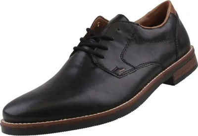 Zdjęcie produktu dla Rieker eleganckie sznurowane buty czarny