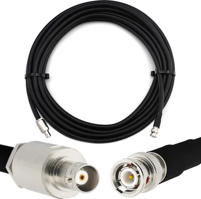 Produktbild von 50m BNC Stecker auf BNC Buchse Koaxialkabel BNC Male auf Female RG214 Verlängerung 50 Ohm — für HAM CB Radio Antenne SWR-Messgerät Amateur Kurzwellen HF