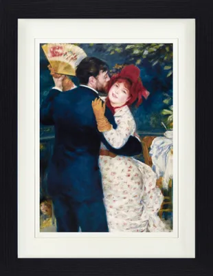 Produktbild von Pierre Auguste Renoir Gerahmtes Bild Mit Edlem Passepartout | Wand-Bilder | Im Bilderrahmen - Tanz Auf Dem Lande, 1883 (40 x 30 cm)