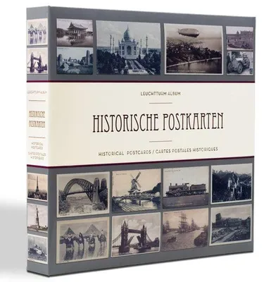 Produktbild von Album für 600 historische Postkarten, mit 50 eingebundenen Klarsichthüllen