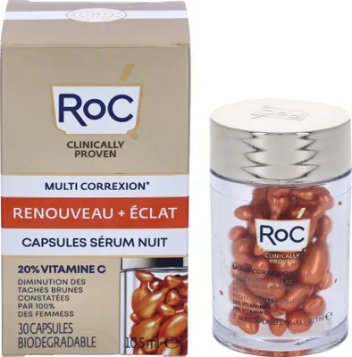 Produktbild von ROC Multi Correxion Revive & Glow Vit. C Night Serum Caps. 10,5ml