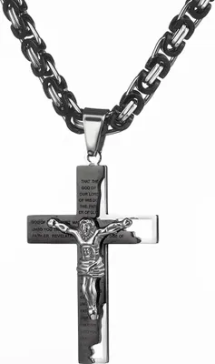 Obrázok produktu pre Pánsky náhrdelník GR-32545 - Čierna/Strieborná KP32545