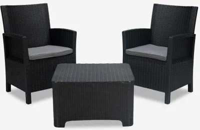 Produktbild von Set Gartenmöbel Sitzgruppe 2 Sessel Tisch Outdoor Rimini Grand Soleil