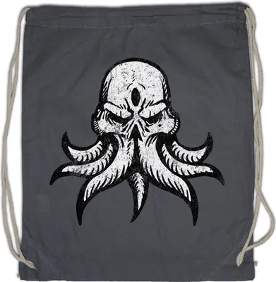 Produktbild von Urban Backwoods Cthulhu Insmouth, Turnbeutel, Farbe: Grau