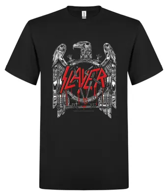 Produktbild von Slayer T-Shirt 'Chrome Eagle' Offizielles Bandshirt
