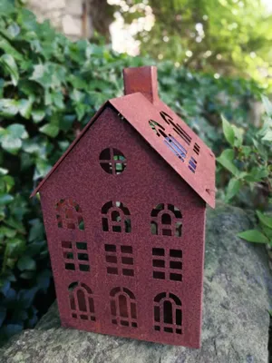 Produktbild von Edelrost Laterne Haus Kolding Edelrost Laterne Haus Kolding - 23 cm