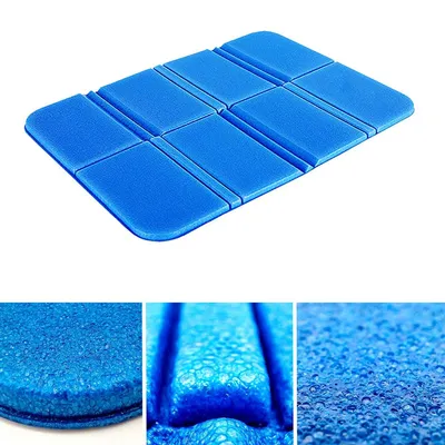 Produktbild von Outdoor-Sitzkissen, faltbar, Sitzpolster, Outdoor-Thermo-Sitzkissen, wasserdichtes Sitzkissen, Kinder-Sitzmatte für Outdoor, Camping，Blau+Schwarz