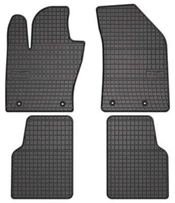 Image de Tapis de sol en caoutchouc pour Jeep Compass II MP 2017- (SUV) – 4 pièces, noirs, sur mesure