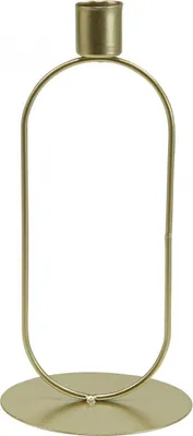 Produktbild von Eleganter Stabkerzenhalter aus Metall in ovaler Designform