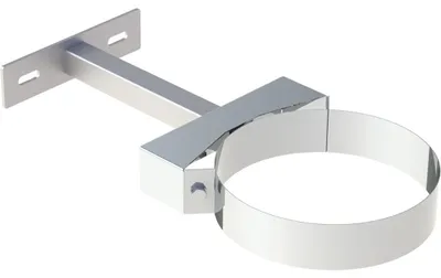 Produktbild von Jeremias DW-ECO 2.0 Edelstahl Abgassystem 180mm Wandhalterung verstellbar 150-250mm doppeltwandig für Öl Gas Festbrennstoffe