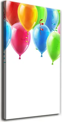 Produktbild von Tulup Leinwandbild® - 70x140cm - Wandkunst - Drucke auf Leinwand - Leinwanddruck - Wohnzimmer Wanddekoration XXL - Wohnung Deko Kunstdrucke - Sonstige - Mehrfarbig - Bunte Luftballons