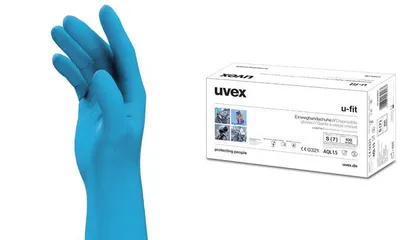 Produktbild von Uvex u-fit, Blau, Erwachsener, Erwachsener, Unisex, Spritzwassergeschützt, 100 Stück(e)