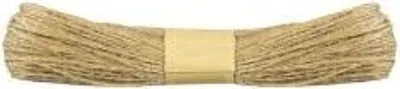 Productafbeelding van Natuurlijk bruin jute touw, bevestigingselement, 3 meter