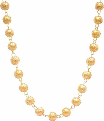 Produktbild von Casa Padrino Luxus Sterlingsliber Damen Halskette Gold - Vergoldeter Damenschmuck