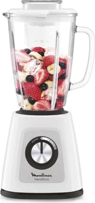Image de Blender Blendforce-800 W-2 Vitesses + Pulse-bol Verre 1,75 L-lames Amovibles-blanc - Moulinex