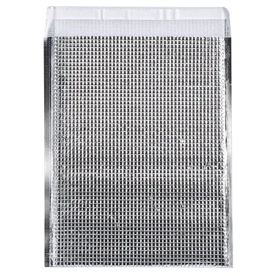 Immagine prodotto di 10 pezzi borsa termica monouso, borsa isolante portatile per la conservazione degli alimenti in foglio di alluminio, 25 x 30 cm