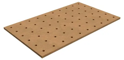 Produktbild von Lochrasterplatte für Werkbänke, Multifunktionstisch, MDF, 100 x 60 cm, 60 Löcher