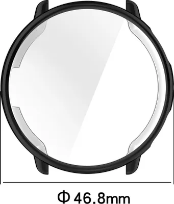 Produktbild von INF Galvanisierte TPU-Hülle für Huami Amazfit Active2 Schwarz