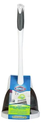 Produktbild von Toilettenbürste und Schüsselbürste mit Behälter, Weiß/Grau
