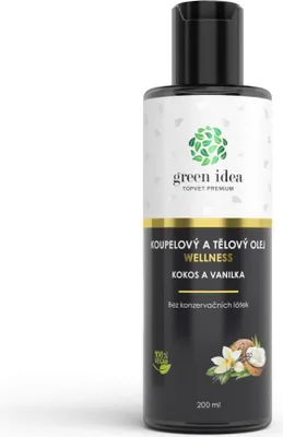 Obrázek produktu pro Olej koupelový kokos a vanilka TOPVET 200ml