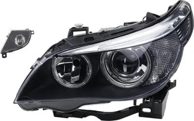Zdjęcie produktu dla Johns, reflektory pasujące do BMW serii 5 E60 E61 01/05-03/07 Xenon D2S H7 Left + przeciwmgielne. 63127160193 63177177711 7177711