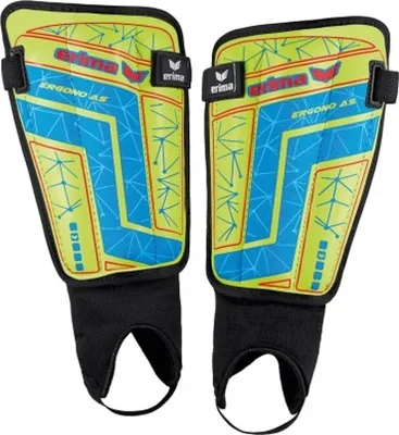 Zdjęcie produktu dla Ochraniacze goleni Erima ERGONO AS 2.0 neon żółty/niebieski XXS