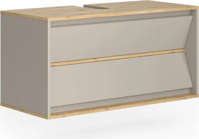Produktbild von Waschbeckenunterschrank Vicco Edelin Cashmere 100 x 50 cm mit 2 Schubladen, Model 57992