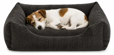 Productafbeelding van Flamingo kattenbed, rechthoekig, grijs, afmetingen: 65 x 50 x 20 cm