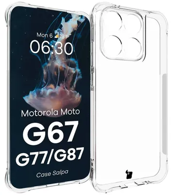 Produktbild von Flexible Handyhülle für Motorola Moto G87 5G / G77 5G / G67 5G, Bizon Case Salpa, Transparent