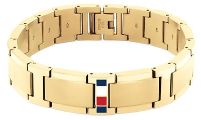 Produktbild von Tommy Hilfiger Jewelry Gliederarmband für Herren aus Gelbgold mit der Ikonischen