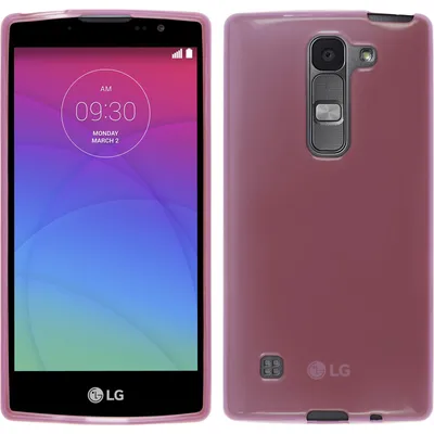 Produktbild von PhoneNatic Case kompatibel mit LG Spirit - rosa Silikon Hülle transparent + 2 Schutzfolien
