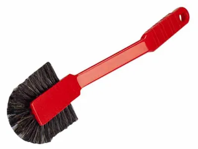 Image de Brosse à vaisselle en plastique, poils en PP, 27 cm, forme de disque, plusieurs couleurs