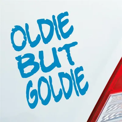 Produktbild von Auto Aufkleber Oldie But Goldie Tuning 12x9 cm Hellblau Sticker Heckscheibenaufkleber