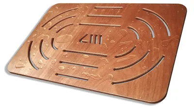 Immagine prodotto di Accessori Castelmerlino per il bagno, compensato marino, effetto legno, 78 x 52 cm