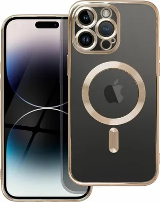 Produktbild von MagSafe Hülle mit Kameraschutz kompatibel mit iPhone 16 Pro Max Gold