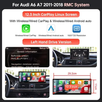 Produktbild von 12,3-Zoll Multimedia-Touchscreen – Autonavigationsdisplay – Infotainmentsystem – CarPlay, Android Auto