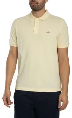 Produktbild von GANT Reguläres Shield-Pique-Poloshirt, Gelb XL
