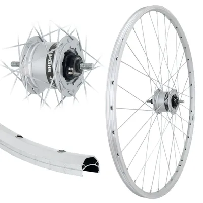Produktbild von Aggro-X 28 Zoll Vorderrad Nabendynamo 19-622 Hohlkammerfelge 6Volt/3Watt Shimano silber