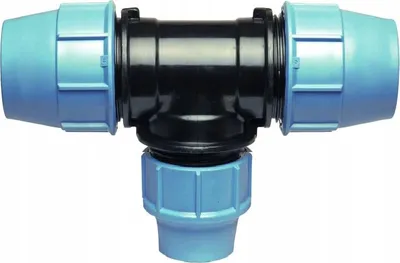Image de Unidelta | Raccord T PE réducteur - 40x32x40 mm - Haute qualité - Normes ISO et DIN - Résistant à la pression
