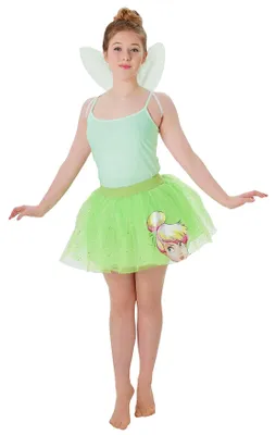 Produktbild von Disney's Tinkerbell Kostüm-Set Tutu und Flügel Kindergröße: 164