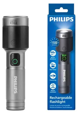 Productafbeelding van Philips LED zaklamp, 30W, USB-C, 1450 lumen, 2200 mAh