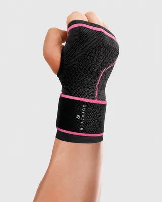 Produktbild von BLACKROX Handgelenk Bandage Fitness V2, für Frauen u. Männer, rechte oder Linke Hand, Handgelenkstütze, stabilisiert Handgelenkschoner, Pink, One Size