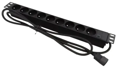 Obrázek produktu pro Alantec PZ09U, 1,8 m, Vnitřní, Černá, 9 AC zásuvky / AC zásuvek, 230 V, 16 A